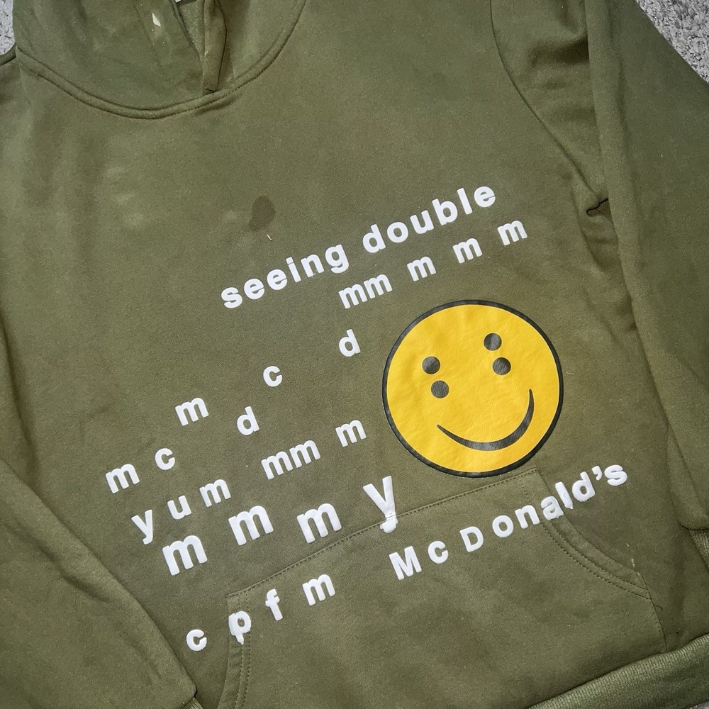 Cactus Plant Flea Market X McDonald's Seeing Double Hoodie Army Green Men XL